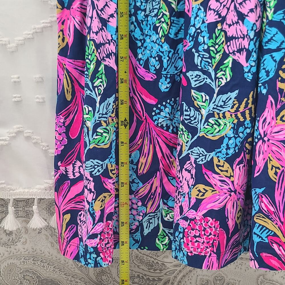 Lilly Pulitzer Orla Maxi Dress Aegean Navy Calypso Coast XL Resort wear Vacay - Picture 5 of 11